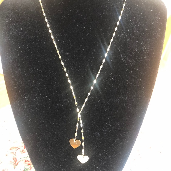 10k yellow gold dainty heart necklace ❤️ - Picture 4 of 11